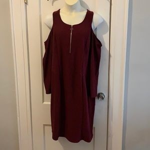 🟤 3/$25 Cold Shoulder Long Sleeve Dress